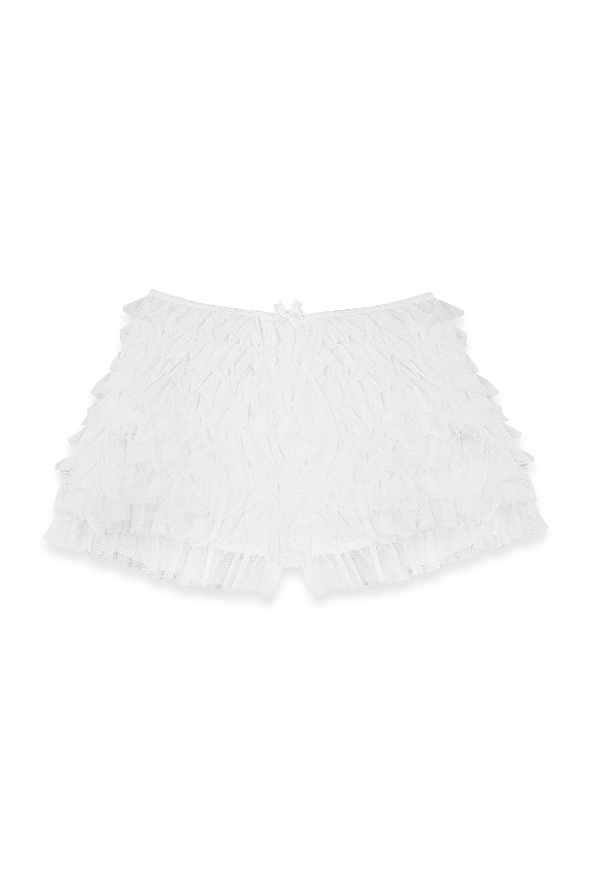 Dilly Frill Shorts in White